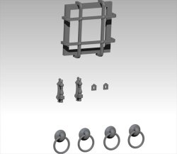 画像1: VG DioModels[VG64091]1/35 汎用 ドアアクセサリーセット(9個入)