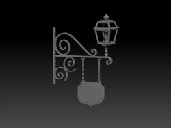 画像1: VG DioModels[VG64110]1/35 汎用 街灯付標示板