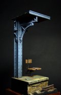 VG DioModels[VG64314]1/32(54mm) 汎用 フィギュアベース 駅のプラットホーム(ベンチ/柱)