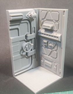 画像2: VG DioModels[VG64317]1/24(75mm) 汎用 フィギュアベース SFモデル＃1 気密ドアの中