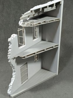 画像4: VG DioModels[VG64504]1/35 汎用 ジオラマベース 廃墟の家