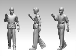 画像5: トリファクトリー[MF-03A]1/48  WWIIアメリカ海軍航空母艦デッキクルー＆パイロットセット2「整備待機」（11体入り）