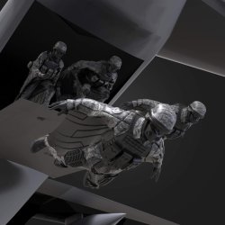 画像2: トリファクトリー[MF-17B]1/72 現用 HALO降下するジャンプスーツチーム(5体入)