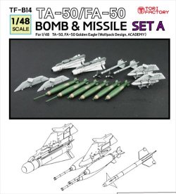 画像1: トリファクトリー[TF-B14]1/48 現用 韓国 TA-50/FA-50用ミサイル/爆弾セットA(アカデミー/ウルフパック用)