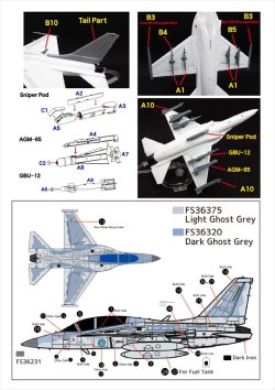 画像3: トリファクトリー[TF-B19]1/72 現用 韓国 FA-50 ブロック20 コンバージョンセット(アカデミー用)