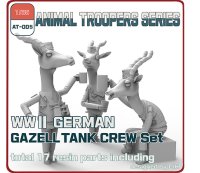 トリファクトリー[AT-005]1/35 WWII ドイツ　ガゼル　戦車兵　セット(3体）