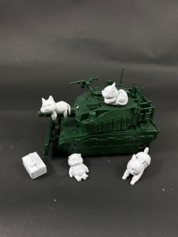 画像4: トリファクトリー[ATN-007]ノンスケール JSGF 陸自ねこ戦車搭乗員 キャットチームセット(5体入)