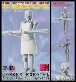 画像1: トリファクトリー[CY-02A]1/35 ロボットワーカー1「カザンロボテックPpT-800」基材を運ぶ