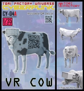 画像1: トリファクトリー[CY-04A]1/35 VRを装着した牛 (1)
