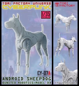 画像1: トリファクトリー[CY-07A]1/35 ロボットコリー「ユナイテッドロボティクス-モデルD」トムの相棒は電動牧羊犬 (1)