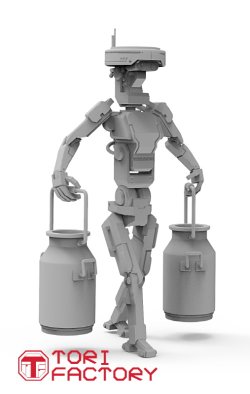画像6: トリファクトリー[CY-03A]1/35 ロボットワーカー2「カザンロボテックPpT-810」牛乳缶を運ぶ