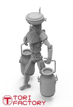 画像4: トリファクトリー[CY-03A]1/35 ロボットワーカー2「カザンロボテックPpT-810」牛乳缶を運ぶ
