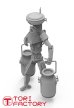 画像3: トリファクトリー[CY-03B]1/24 ロボットワーカー2「カザンロボテックPpT-810」牛乳缶を運ぶ