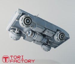 画像2: トリファクトリー[CY-08B]1/24 飛行変換ユニット「ウラジミールモーターズ-FT160」 空飛ぶ車キット