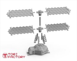 画像9: トリファクトリー[CY-09A]1/35 フィギュアアクセサリー SF風ソーラーシステムとアンテナシステムセット