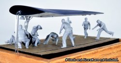 画像7: トリファクトリー[MF-02A]1/48  WWIIアメリカ海軍航空母艦デッキクルー＆パイロットセット「敵機空襲」（10体入り）