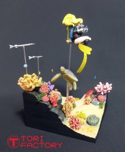 画像25: トリファクトリー[DX-01]1/24 ガールズインアクション デラックスジオラマ 海中散歩