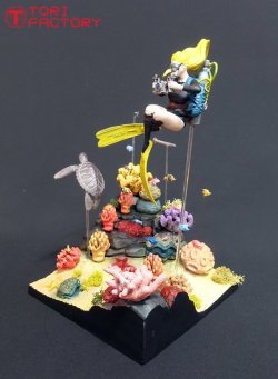 画像26: トリファクトリー[DX-01]1/24 ガールズインアクション デラックスジオラマ 海中散歩