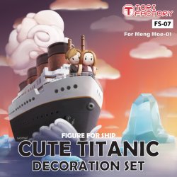 画像1: トリファクトリー[FS-07]ノンスケール「恋する二人」SDタイタニックデコレーションセット(モンモデル用)