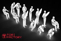 画像20: トリファクトリー[FS-13A]1/350 WWII アメリカ海軍対空砲射撃手セット1