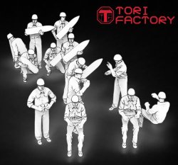 画像20: トリファクトリー[FS-13B]1/200 WWII アメリカ海軍対空砲射撃手セット1