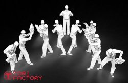 画像7: トリファクトリー[FS-14B]1/200 WWII アメリカ海軍対空砲射撃手セット2