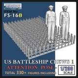 トリファクトリー[FS-16B]1/200 WWIIアメリカ海軍 戦艦乗組員セット＃1 気をつけ