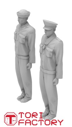 画像6: トリファクトリー[FS-16B]1/200 WWIIアメリカ海軍 戦艦乗組員セット＃1 気をつけ