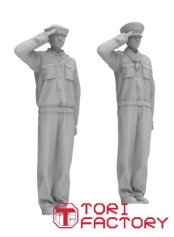 画像5: トリファクトリー[FS-18A]1/350 WWIIアメリカ海軍 戦艦乗組員セット＃3 敬礼