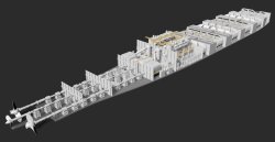 画像3: トリファクトリー[FS-21]1/200 RMS タイタニック 機関室セット DX