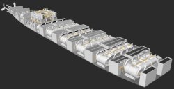 画像4: トリファクトリー[FS-21]1/200 RMS タイタニック 機関室セット DX