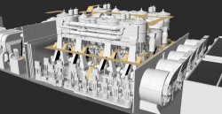 画像7: トリファクトリー[FS-21]1/200 RMS タイタニック 機関室セット DX