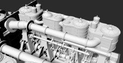 画像10: トリファクトリー[FS-21]1/200 RMS タイタニック 機関室セット DX