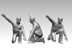 画像7: トリファクトリー[FS-03A]1/350 WWII 米 アメリカ海軍航空母艦搭乗員セット01　　ミッドウェー海戦「平時待機中」