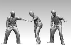 画像12: トリファクトリー[FS-03A]1/350 WWII 米 アメリカ海軍航空母艦搭乗員セット01　　ミッドウェー海戦「平時待機中」