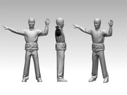 画像18: トリファクトリー[FS-03A]1/350 WWII 米 アメリカ海軍航空母艦搭乗員セット01　　ミッドウェー海戦「平時待機中」