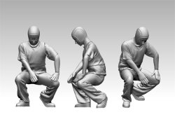 画像13: トリファクトリー[FS-04A]1/350 WWII 米 アメリカ海軍航空母艦搭乗員セット02 　　ミッドウェー海戦「総員戦闘態勢」