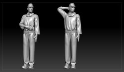 画像3: トリファクトリー[FS-05]1/350 WWII 日本帝国海軍 航空母艦乗員&艦載機搭乗員セット