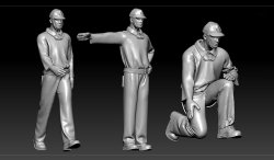 画像9: トリファクトリー[FS-05]1/350 WWII 日本帝国海軍 航空母艦乗員&艦載機搭乗員セット