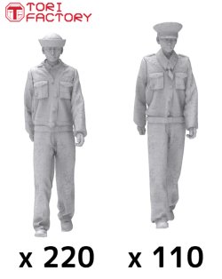 画像6: トリファクトリー[FS-20B]1/200 WWIIアメリカ海軍 戦艦乗組員セット＃5 行進