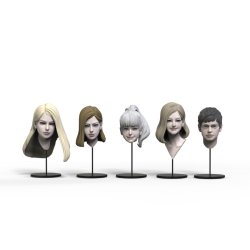 画像6: トリファクトリー[HD-04]1/24 アクセサリー ヘッドシリーズ-4 モダンヘッドセット1(5個ビーノ用クリアパーツ付)