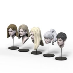 画像4: トリファクトリー[HD-04]1/24 アクセサリー ヘッドシリーズ-4 モダンヘッドセット1(5個ビーノ用クリアパーツ付)