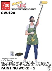トリファクトリー[GW-12A]1/35 はたらくJK 塗装中!どんな色がよく似合いますか?その2