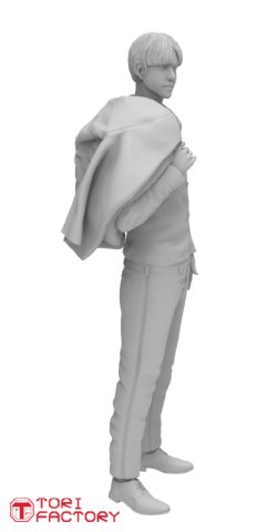 画像6: トリファクトリー[GW-14B]1/24 はたらくJK＋制服男子2　 ブレザーを肩掛けするイケメン君