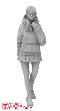 画像2: トリファクトリー[GW-15B]1/24 はたらくJK 壁ドン-女子高校生