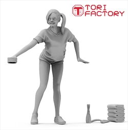 画像2: トリファクトリー[GW-10B]1/24 はたらくJK 洗車は楽しいですよ!その2