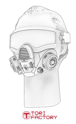 画像10: トリファクトリー[HD-03A]1/35 アクセサリー ヘッドシリーズ3 マスクヘッドセット2 ガスマスク(10個入)