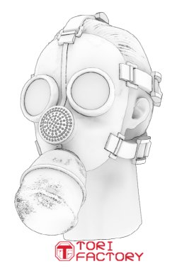 画像13: トリファクトリー[HD-03A]1/35 アクセサリー ヘッドシリーズ3 マスクヘッドセット2 ガスマスク(10個入)