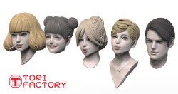 画像8: トリファクトリー[HD-09]1/35 アクセサリー ヘッドシリーズ モダンヘッドセット(10個入り)