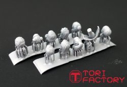 画像11: トリファクトリー[HD-09]1/35 アクセサリー ヘッドシリーズ モダンヘッドセット(10個入り)